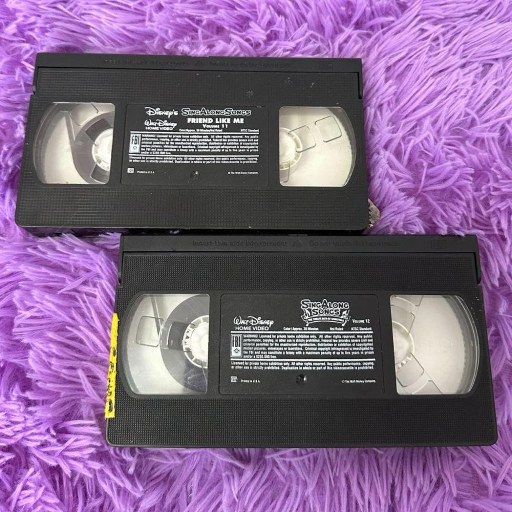 DISNEY SING A LONG 2 TAPE BUNDLE - NO COVER